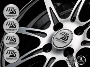 Mazda Speed Silikonaufkleber Stil Gewölbte Felgenembleme